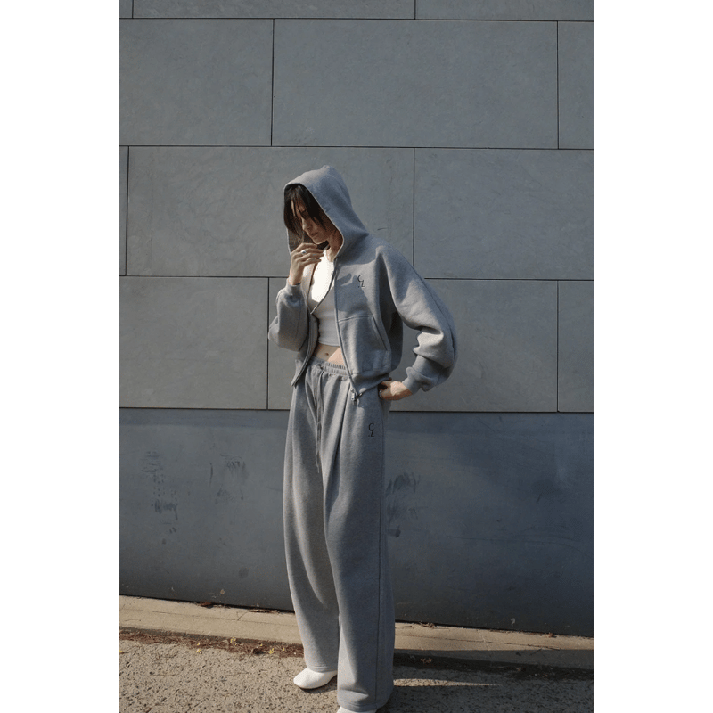 CLANE クラネ “LOGO SWEAT TUCK WIDE PANTS” ロゴスウェットタ