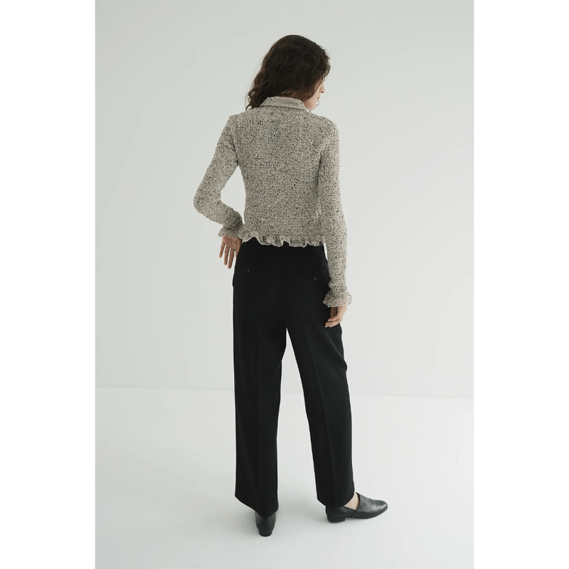 CLANE クラネ “MIX MESH GATHER SHIRT” ミックスメッシュギャザーシ