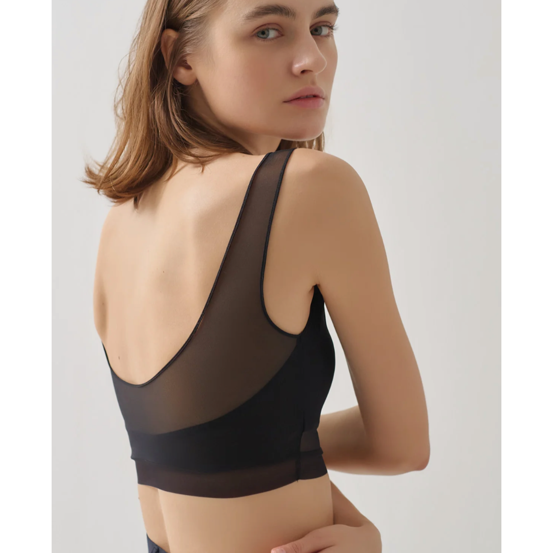 NICENICE MOMENT ナイスナイスモーメント “MESH BRA TANK” メッシ