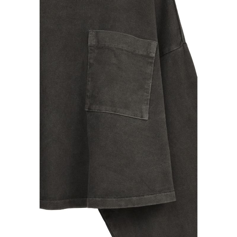 CLANE PIGMENT SHORT TOPS チャコールグレー CLANE 正規商品 トップス クラネ ピグメント ショート PIGMENT