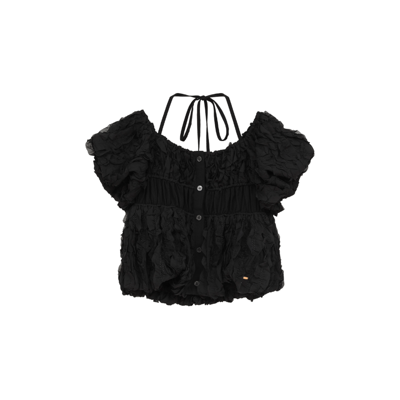 CLANE クラネ “W FACE TOPSTITCHED FRILL TOPS” ダブルフェ CLANE クラネ “W FACE TOPSTITCHED FRILL TOPS” ダブルフェ