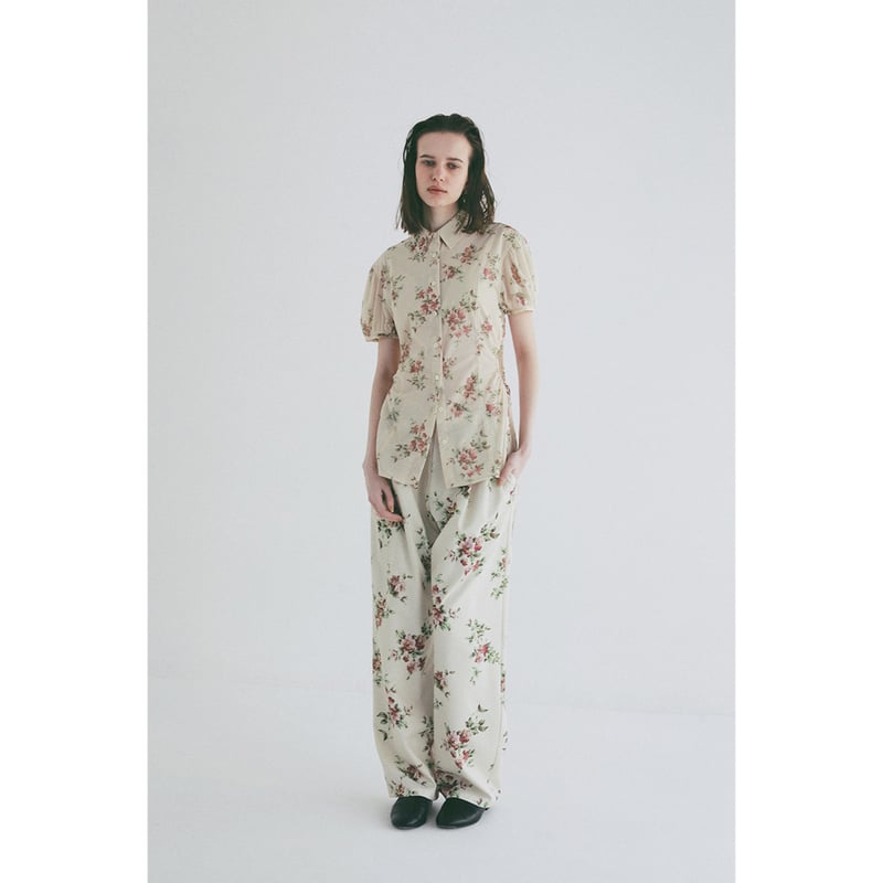CLANE クラネ ”FLOWER SIDE HOLE SHIRTS” フラワーサイドホールシ