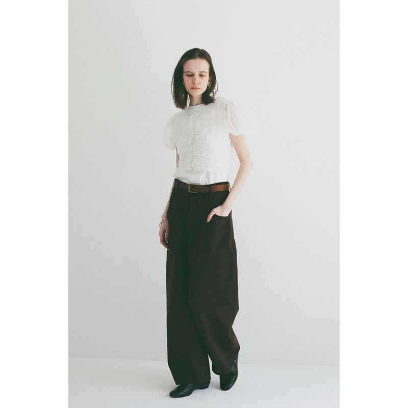 CLANE クラネ “TULLE VEST LAYERED TOPS” チュールベストレイヤー