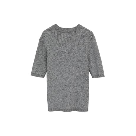 CLANE “H/N HALF SLEEVE RIB KNIT TOPS” ハイネックハーフスリーブリブニットトップス