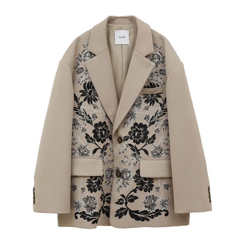 CLANE FLOWER EMBROIDERY TAILORED JACKET