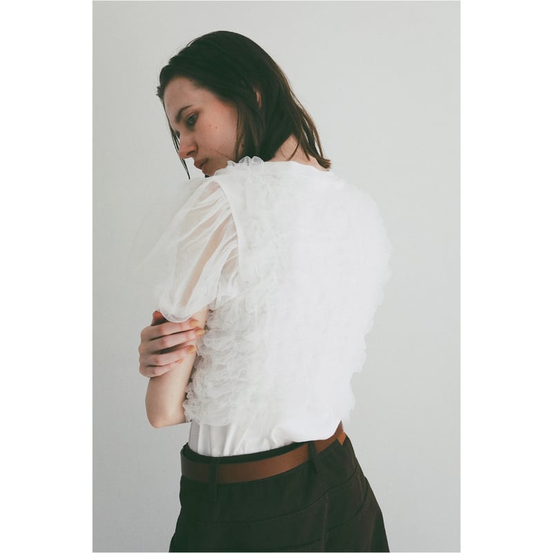 トップス CLANE TULLE VEST LAYERED TOPS 1 TULLE VEST LAYERED TOPS｜TOPS(トップス)｜CLANE OFFICIAL ONLINE STORE