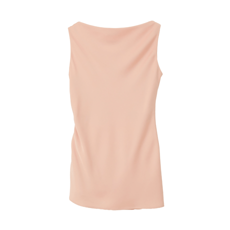 CLANE クラネ “SATIN DRAPE TOPS” サテンドレープトップス
