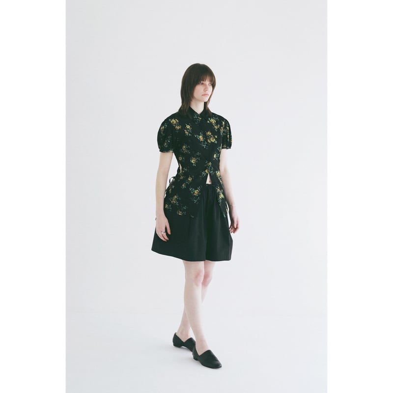 CLANE クラネ ”FLOWER SIDE HOLE SHIRTS” フラワーサイドホールシ
