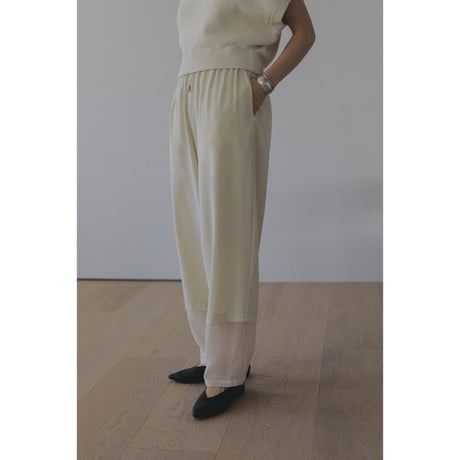 MANOF マノフ “SHEER HEM PANTS” シアーヘムパンツ