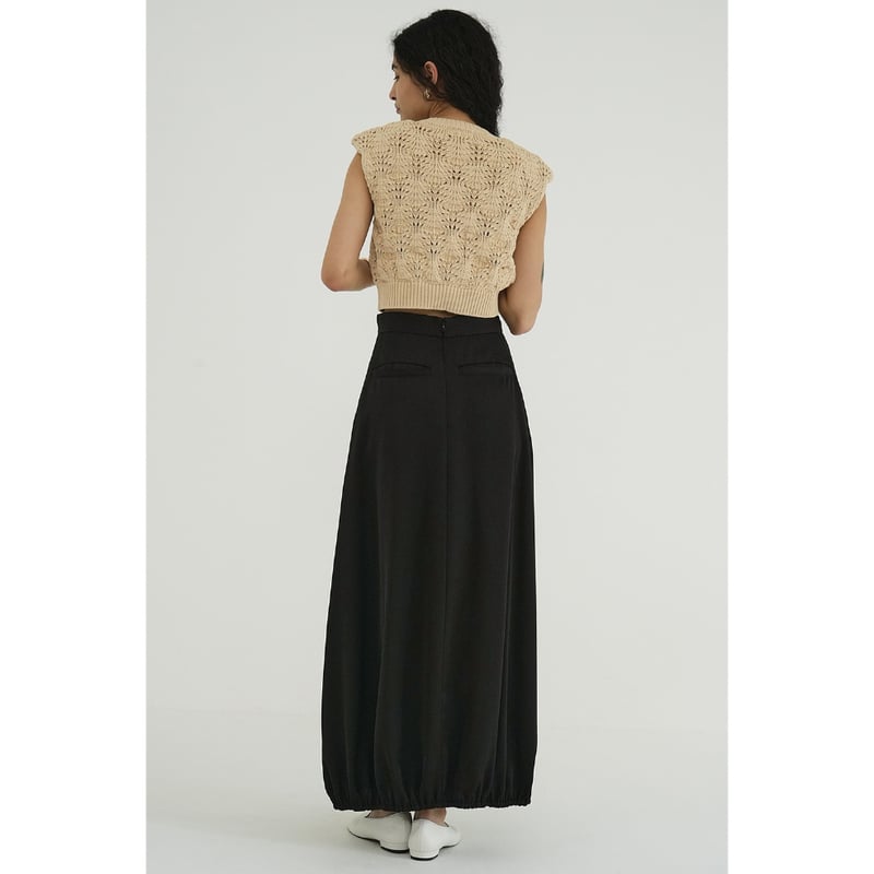 CLANE クラネ “SATIN BALLOON SKIRT” サテンバルーンスカート | t 