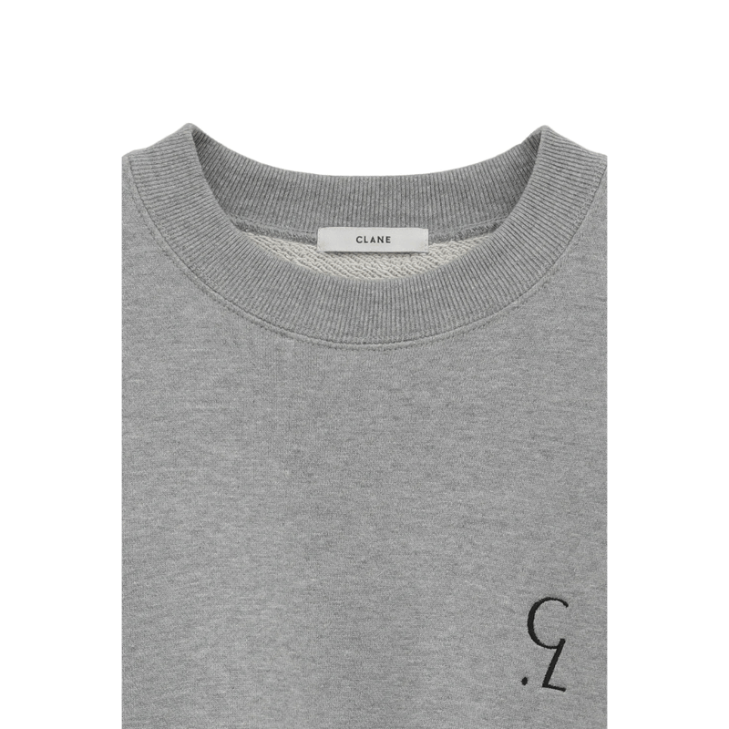 CLANE クラネ “LOGO SHORT SWEAT TOPS” ロゴショートスウェットトッ