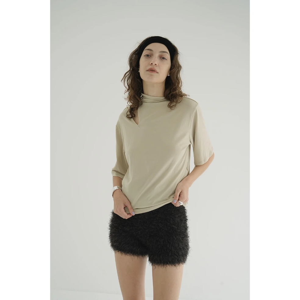 CLANE クラネ “SHAGGY SHORT KNIT PANTS” シャギーショートニット
