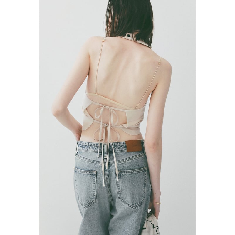 CLANE クラネ “ BACK RIBBON HALTER BUSTIER” CLANE クラネ “ BACK RIBBON HALTER BUSTIER” バックリボンホ