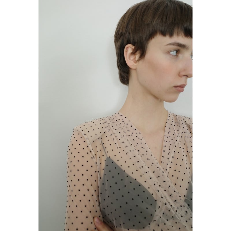 トップス SHEER DRAPE BODY SUITS clane CLANE - CLANE SHEER DRAPE BODY SUITSの通販 by アリ'shop｜クラネ