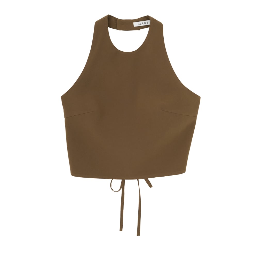 CLANE クラネ “ BACK RIBBON HALTER BUSTIER” バックリボンホ