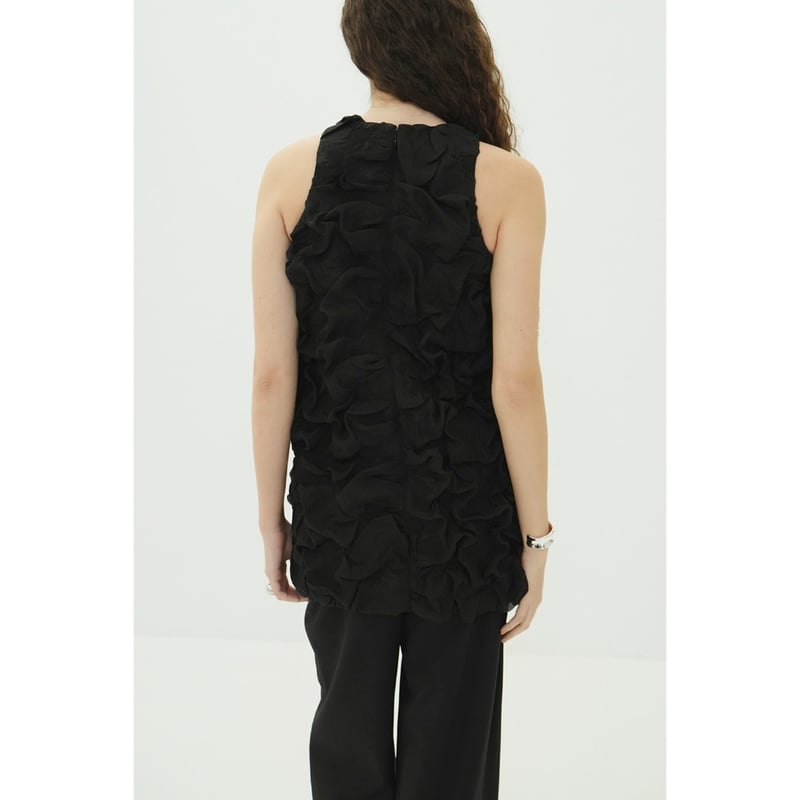 CLANE クラネ “CLOUD AMERICAN SLEEVE MINI ONEPIECE”