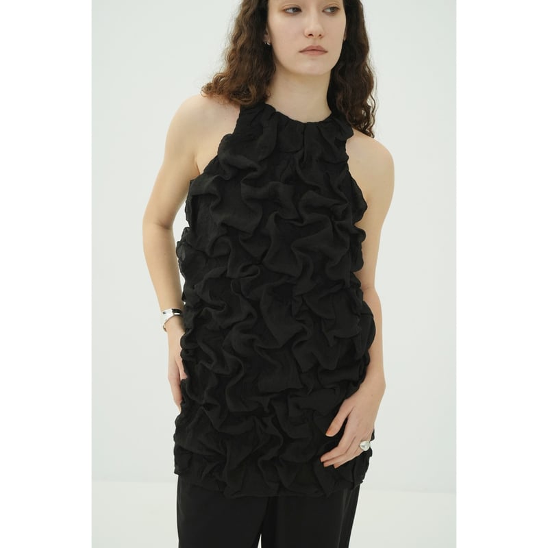 CLANE クラネ “CLOUD AMERICAN SLEEVE MINI ONEPIECE”