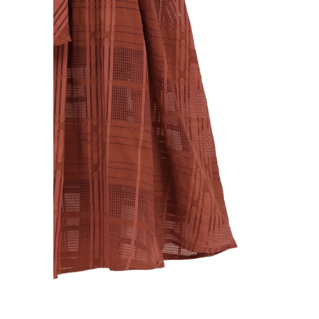 MANOF マノフ “SHEER CHECK FLARE SKIRTS” シアーチェックフレアスカート