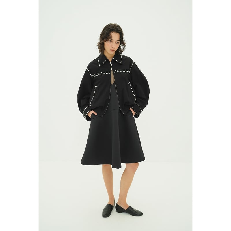 CLANE クラネ “W COLOR STUDDED DRIZZLER JACKET” ダブル