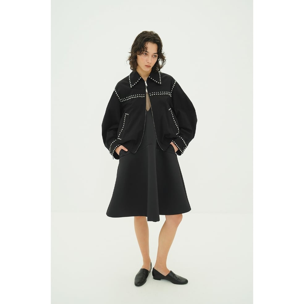 CLANE クラネ “W COLOR STUDDED DRIZZLER JACKET” ダブル