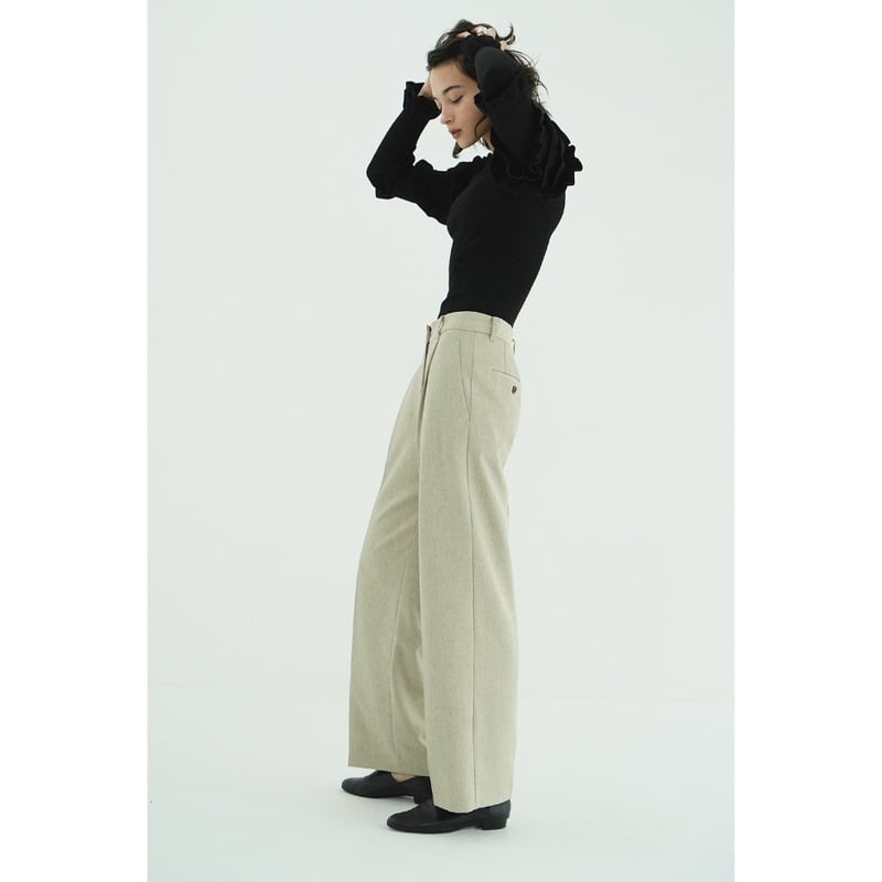 CLANE クラネ “2WAY TUCK STRAIGHT PANTS” ツーウェイタックスト