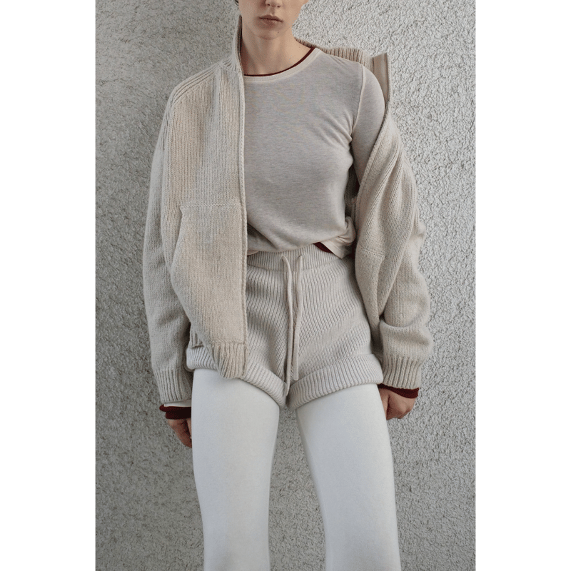 CLANE クラネ “KNIT SHORT PANTS” ニットショートパンツ | t / wo