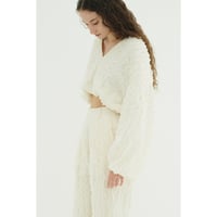 CLANE クラネ “TOPSTITCHED FRILL BOLERO” トップスティッチフリルボレロ