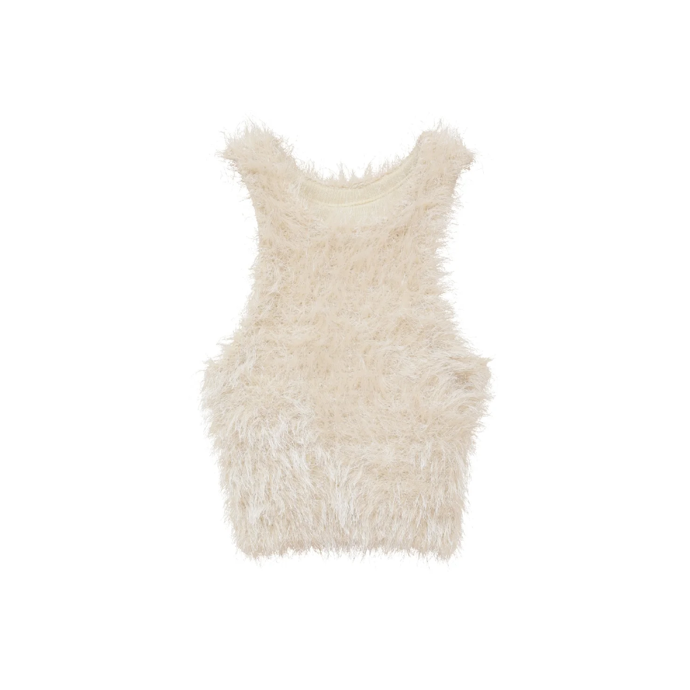 CLANE クラネ “SHAGGY AMERICAN SLEEVE KNIT TOPS” シャ