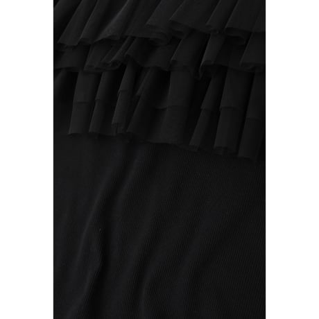 MANOF マノフ “TULLE FRILL CUT TOPS” チュールフリルカットトップス