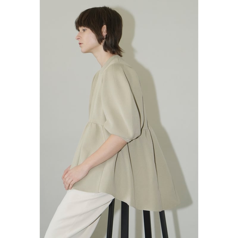 CLANE クラネ “BALLOON SLEEVE GATHER KNIT TOPS” バルー