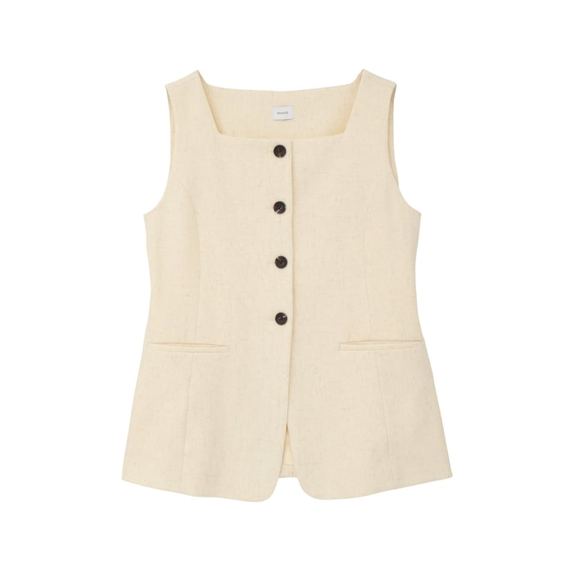 MANOF マノフ “SQUARE NECK GILET SET UP” スクエアネックジレセ