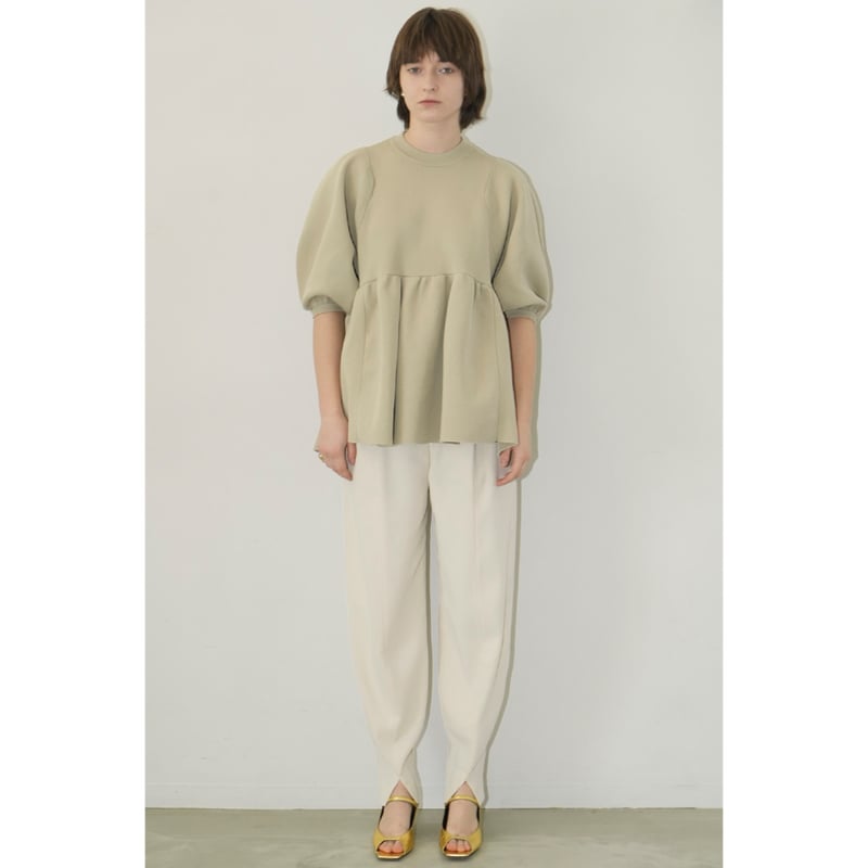 CLANE クラネ “BALLOON SLEEVE GATHER KNIT TOPS” バルー...