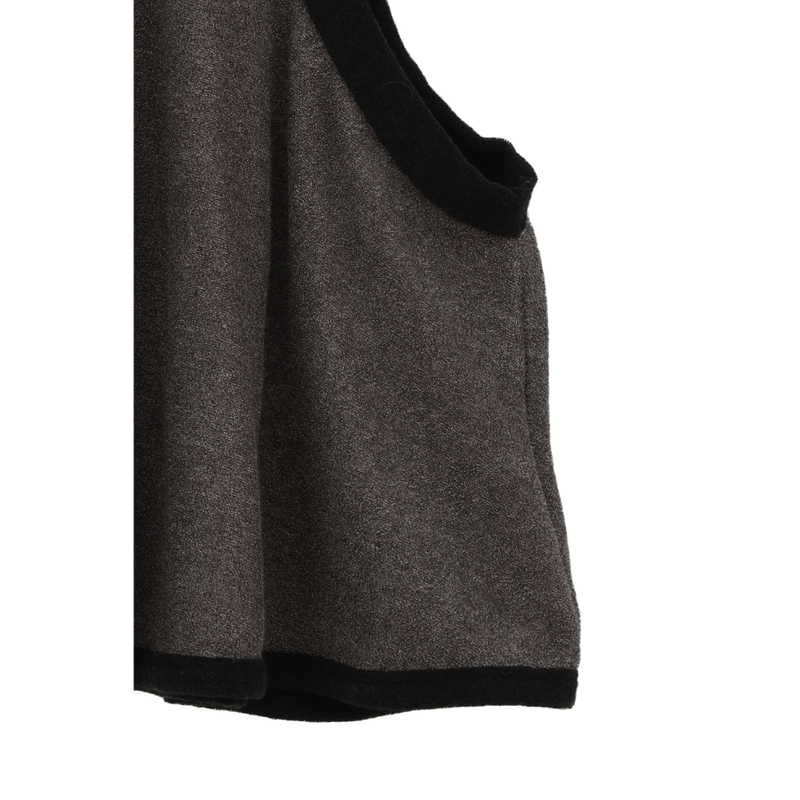 clane クラネ　PILE FLARE TANK TOPS ブラウン CLANE - パイル フレアショートトップス - PILE FLARE TANK TOPS