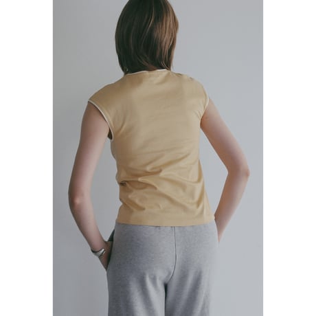 MANOF マノフ “BICOLOR CUT TOPS” バイカラーカットトップス