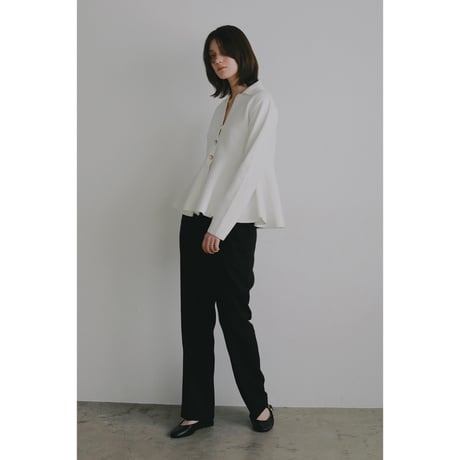 MANOF マノフ “VOLUME PEPLUM KNIT CARDIGAN” ボリュームペプラムニットカーディガン