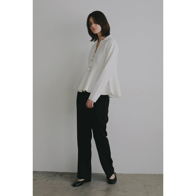 MANOF マノフ “VOLUME PEPLUM KNIT CARDIGAN” ボリュームペプ