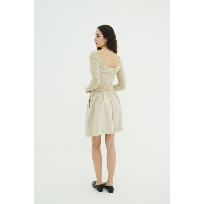 CLANE クラネ “BACK OPEN LACE BODYSUIT” バックオープンレースボ