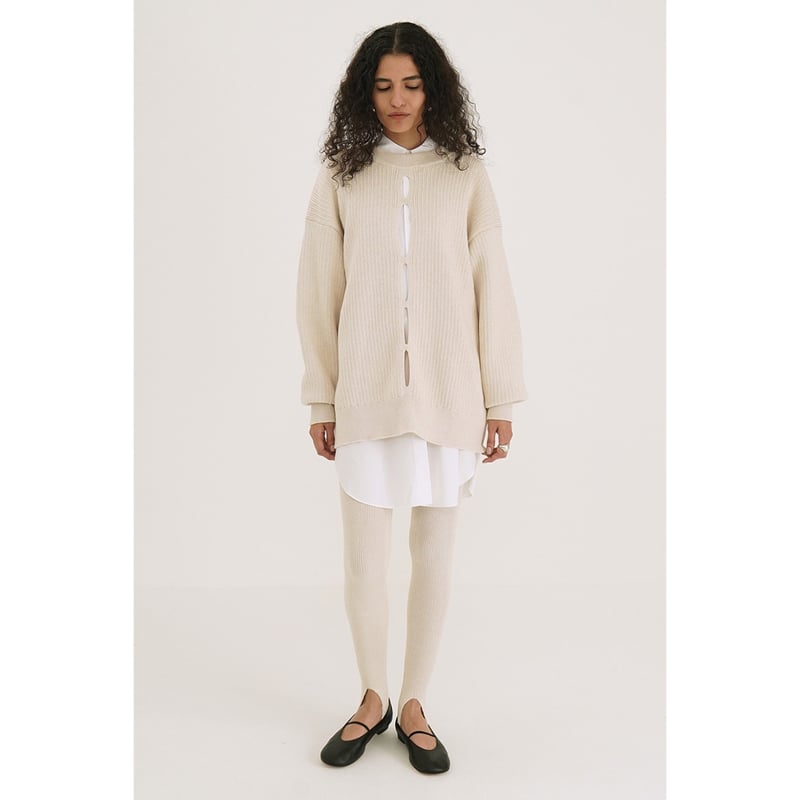 CLANE クラネ “W FACE COLOR MIX HOLE SLEEVE C/D” ダブ CLANE クラネ “W FACE COLOR MIX HOLE SLEEVE C/D” ダブ