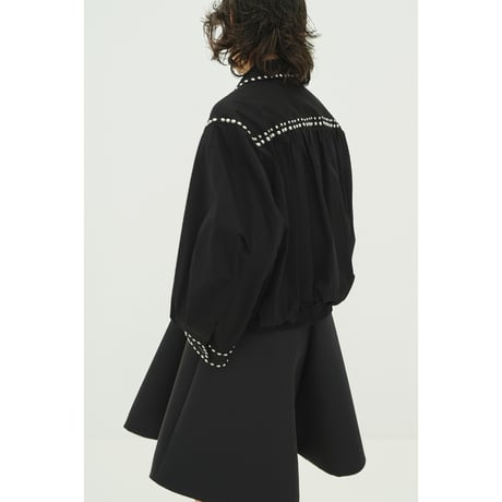 CLANE クラネ “W COLOR STUDDED DRIZZLER JACKET” ダブルカラースタッズドリズラージャケット