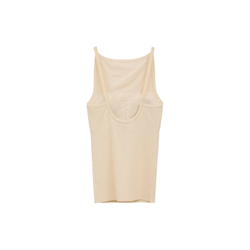 トップス CLANE BOAT NECK NO SLEEVE KNIT TOPS CLANE/クラネ】BOAT NECK NO SLEEVE KNIT TOPS/ボートネック