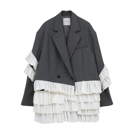 CLANE クラネ “FRILLED TAILORED JACKET” フリルテイラードジャケット