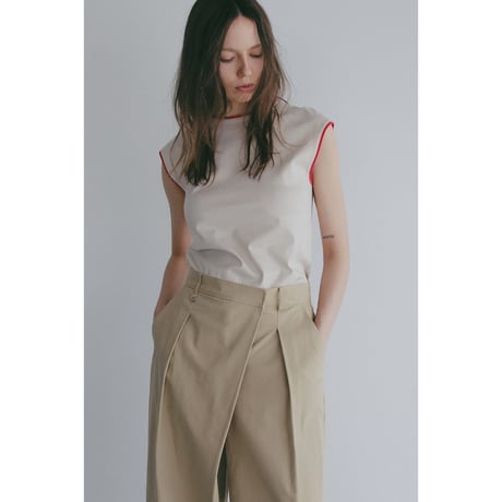 MANOF マノフ “BICOLOR CUT TOPS” バイカラーカットトップス