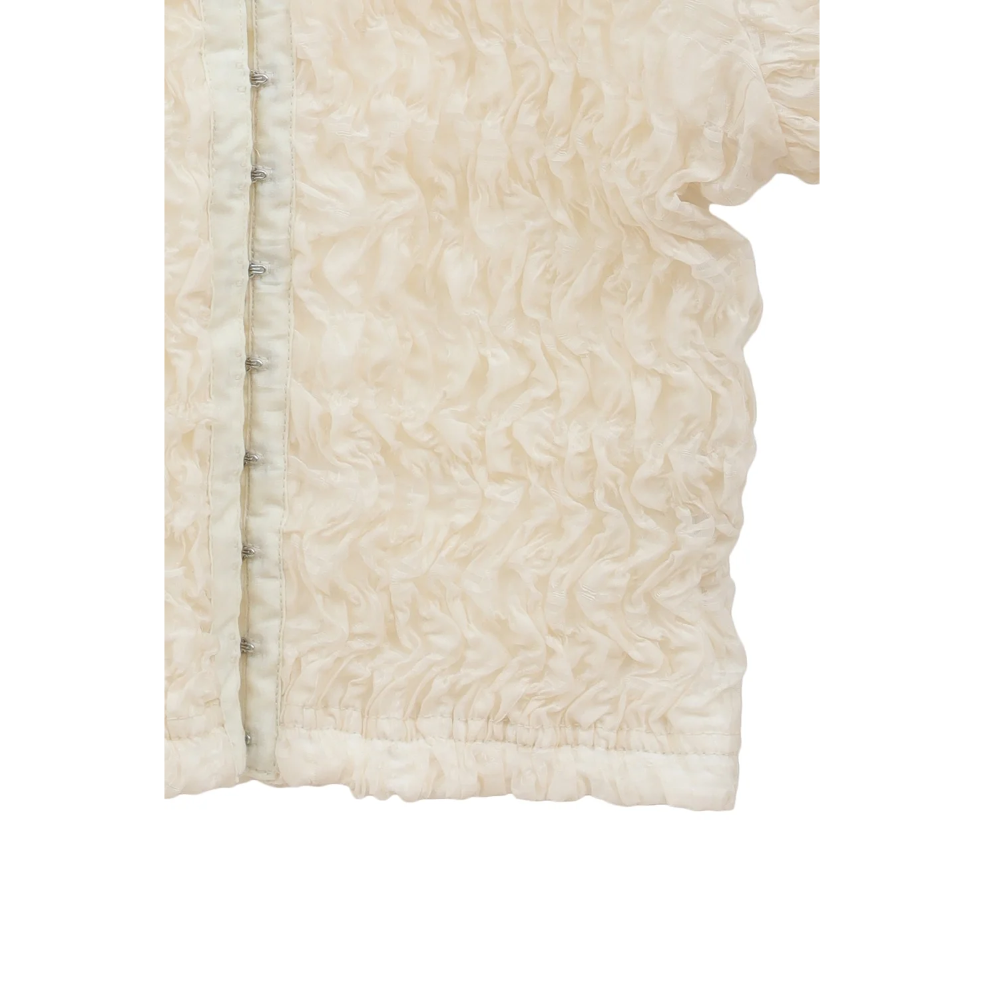 CLANE クラネ “SHIRRING PUFF TOPS” シャーリングパフトップス