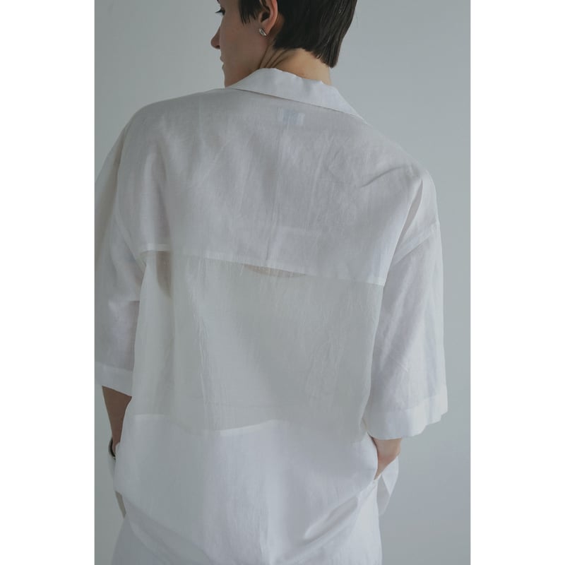 MANOF マノフ “LINEN SHEER DOCKING” リネンシアードッキング | t 