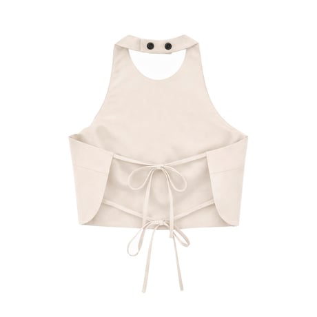 CLANE クラネ “ BACK RIBBON HALTER BUSTIER” バックリボンホルタービスチェ