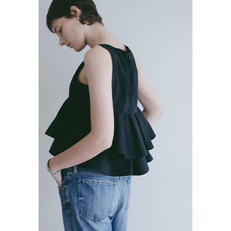 MANOF マノフ “SQUARE TIERED BLOUSE” スクエアティアードブラウス