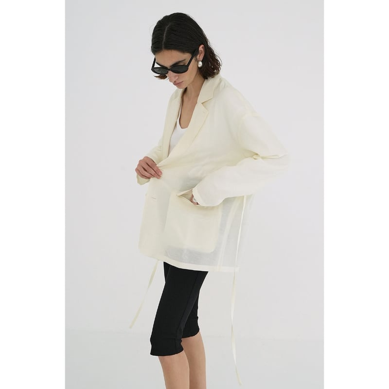 CLANE クラネ “2WAY SHEER JACKET” 2ウェイシアージャケット | t 