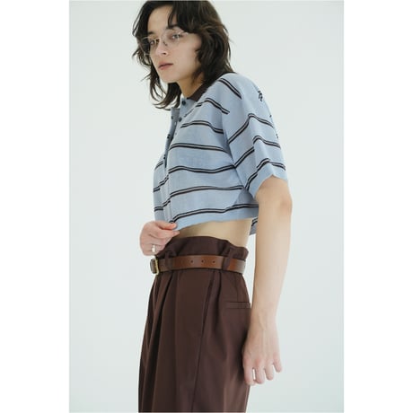 CLANE クラネ “SPONGY SHEER POLO KNIT TOPS” スポンジーシアーポロニットトップス