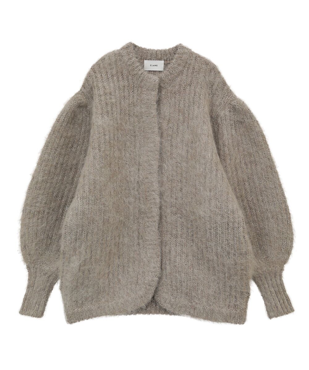 CLANE クラネ “COLOR MOHAIR SHAGGY CARDIGAN” カラーモヘヤ...