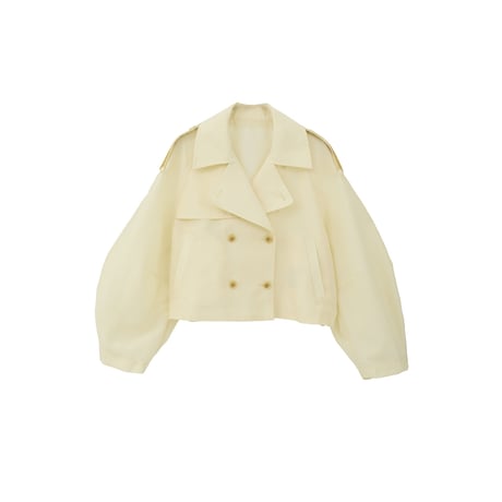 CLANE クラネ “SHEER SHORT TRENCH JACKET” シアーショートトレンチジャケット